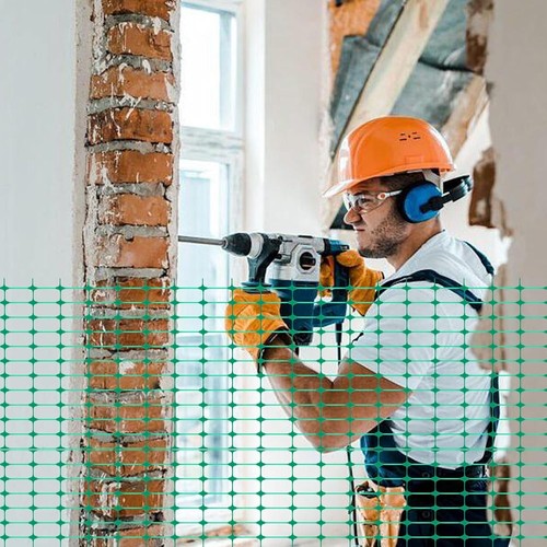 Rete cantiere estrusa - da, in