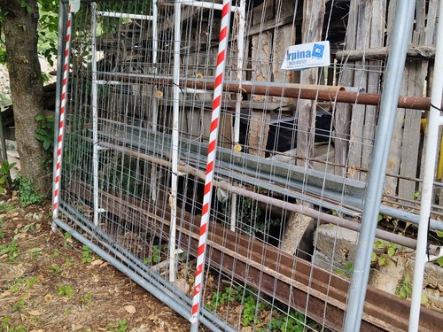 Recinzione cantiere rete - da, in