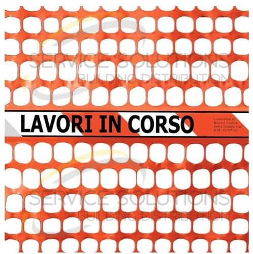 Rete cantiere arancio con - da,